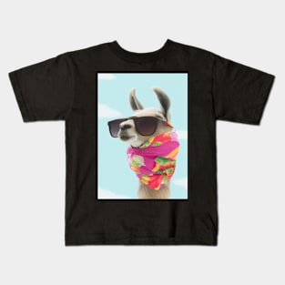 Holiday Fashion Lama Kids T-Shirt